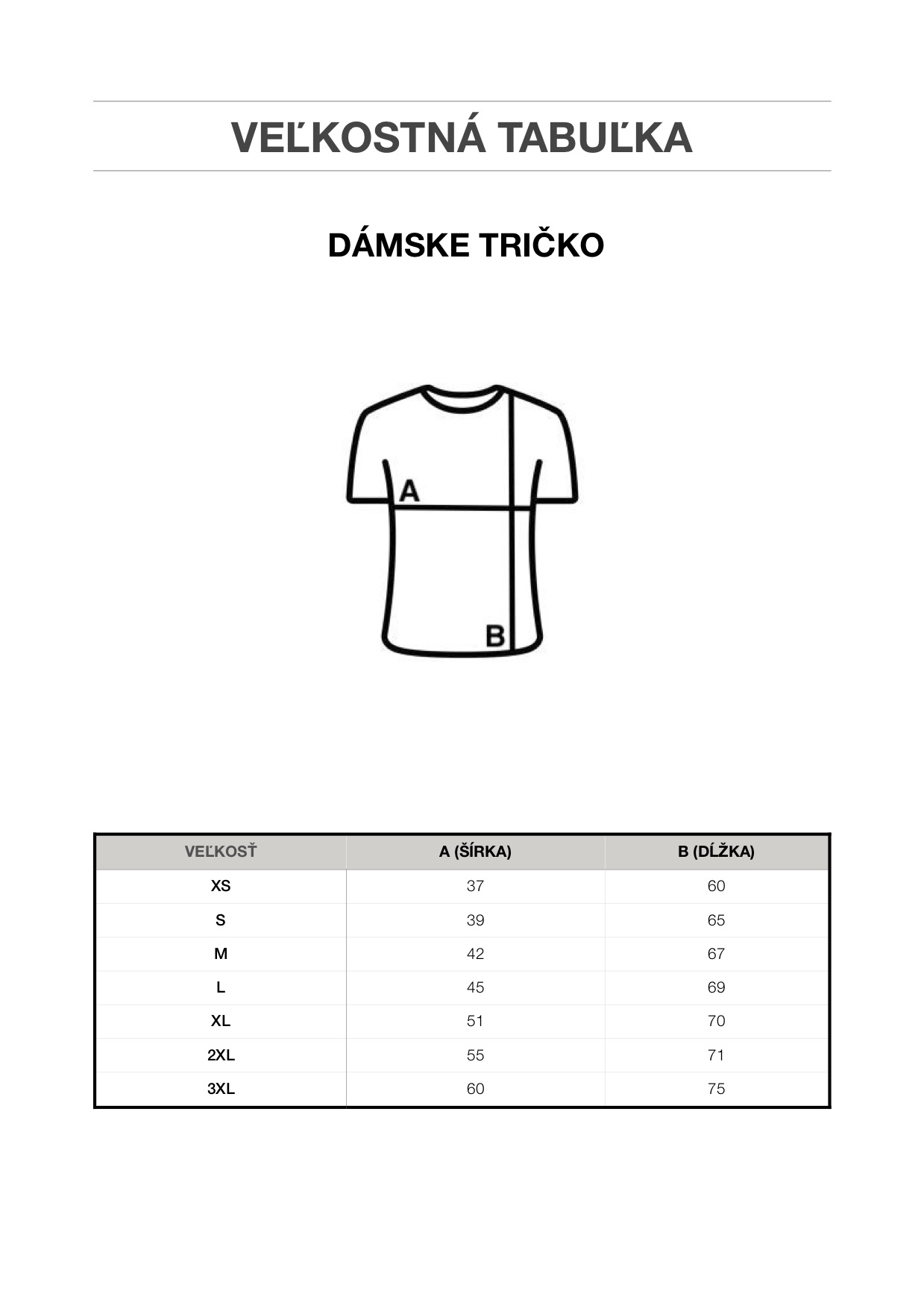 dámske tričko